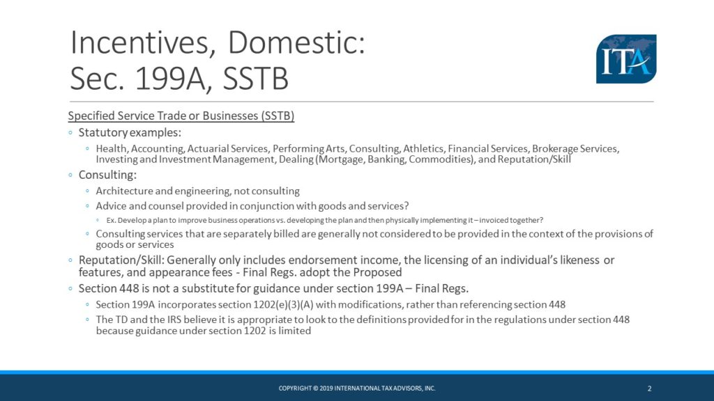 section 199A international tax advisors inc. international tax accountant CPA miami doral ft. lauderdale drew edwards, slide 2